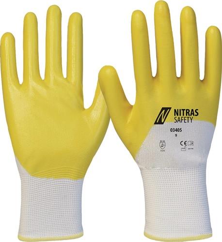 NITRAS Handschuhe 03405 Polyester mit Nitril EN 388 PSA-Kategorie II 12
