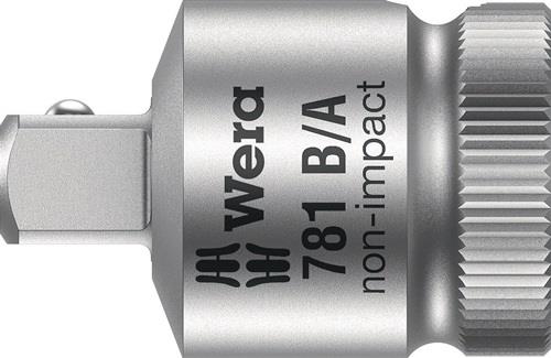 WERA Reduzierstück 781 B 3/8 ″ Antriebsvierkant 3/8 ″ Abtriebsvierkant 1/4 ″ Länge 28 mm
