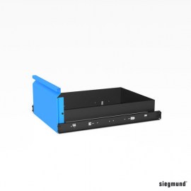 Schublade mit Klippschiene und Halterung für Siegmund Workstation 0806 / 1208