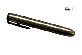 Fingerlampe aus Edelstahl mit Glühbirne