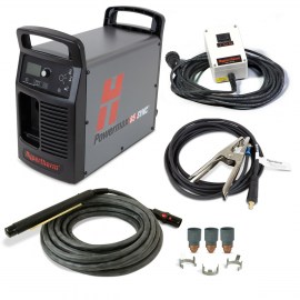 Plasmaschneidanlage HYPERTHERM Powermax 85 SYNC, 400 V, 3PH, CE, mit CPC-Anschluss und Spannungsteiler, mit 180°-Maschinenbrenner