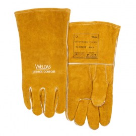 Schweißerhandschuh WELDAS 10-2392 GB, aus Spalt-Rindslder, GoldenBrown™