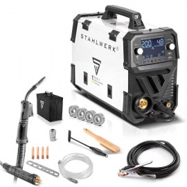 STAHLWERK Schutzgas-Schweißgerät MIG MAG 200 Spot Puls Pro Digital IGBT 200 A