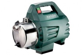 METABO Gartenpumpe P 4500 Inox 4500 l/h 48 m 4,8 bar 1300 W Edelstahl 25,4 mm (1″) IG