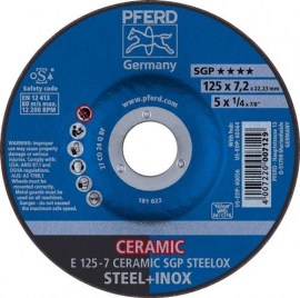 PFERD Schruppscheibe CERAMIC SGP STEELOX Bohrung 22,23 mm