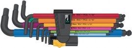 WERA Winkelschraubendrehersatz 950/9 Hex-Plus Multicolour Imperial 2 9-teilig zöllig Innensechskant / Hex-Plus / Kugelkopf