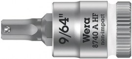 WERA Steckschlüsseleinsatz 8740 A HF 1/4 Zoll i6-KT.SW 9/64 Zoll L.28,0mm