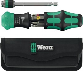WERA Magazinbithalter Kraftform Kompakt 26 RA-R 6-teilig mit Tasche