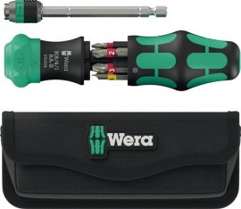 WERA Magazinbithalter Kraftform Kompakt 25 RA-R 6-teilig mit Tasche