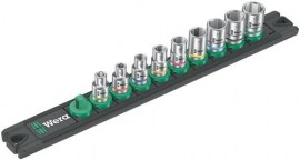WERA Steckschlüsseleinsatzset 4 Zyklop 9-teilig Antrieb 6,3 mm (1/4) ″
