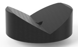 Prisma Ø 80 120° mit eingeschraubtem Bund - brüniert / nitriert