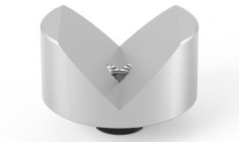 Prisma Ø 80 90° mit eingeschraubtem Bund - Aluminium