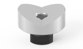 Prisma Ø 50 135° mit eingeschraubtem Bund - Aluminium