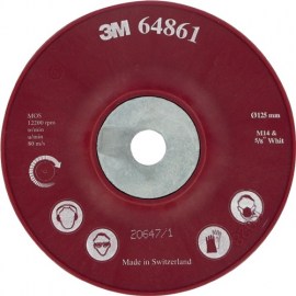 3M™ Hochleistungsstützteller gerippt, rot, M14, gerippt, sehr hart