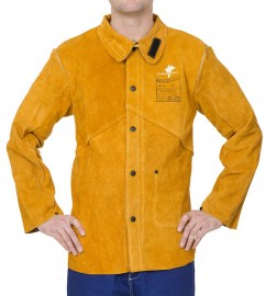 Schweißerjacke Rindspaltleder WELDAS Golden Brown™
