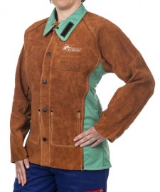 Schweißerjacke mit feuerresistenten Rücken WELDAS Lava Brown™ (Damen)