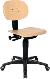Arbeitsdrehstuhl Tec 11, Rollen, Buche