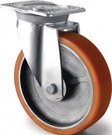 TECWERK Schwerlastlenkrolle Lenkrolle Guß-Polyurethan 135 mm 110 mm