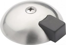 TECWERK Bodentürstopper 3699 Ø 70/75 mm Höhe 18/22 mm Edelstahl matt Dübelmontage
