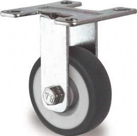 TECWERK Bockrolle Vollgummi Gleitlager