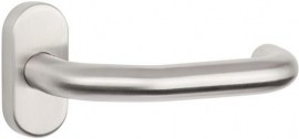 TECWERK Profiltürdrückerlochteil Edelstahl 60 U-Form 8 mm