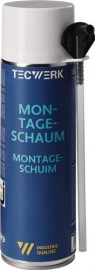 TECWERK 1K-Montageschaum B2 champagner mit Einweghandschuhen Dose