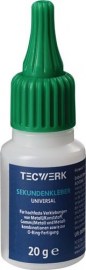 TECWERK Sekundenkleber Universal 20 g NSF S4 farblos Flasche