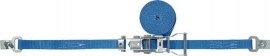 TECWERK Zurrgurt DIN 12195-2 Länge 4 m Breite 25 mm mit Ratsche + Flachhaken mit Sicherung LC U 1500 daN