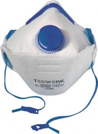 TECWERK Atemschutzmaske Shark FFP2/V D NR mit Ausatemventil, faltbar 12 St./KT