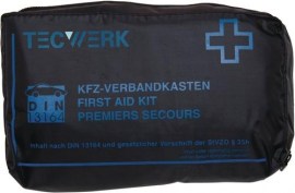 TECWERK KFZ Verbandtasche ultraTRAFFIC BAG B150xH70xT240ca.mm schwarz