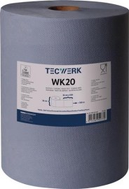 TECWERK Putztuch WK 20 L.ca.360 mmxB.ca.380 mm blau 2-lagig, volumengeprägt