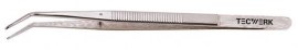 TECWERK Collegepinzette Gesamtlänge 155 mm gebogen vernickelt