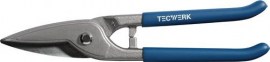 TECWERK Blechschere Berliner Form rechts Stahl max. 0,78 mm Edelstahl max. 0,45 mm