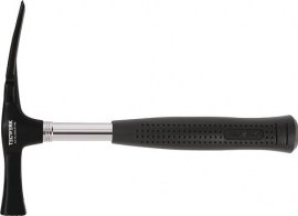 TECWERK Maurerhammer 600 g geraut Berliner Form Stahlrohr Stiftsicherung