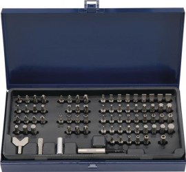 TECWERK Bitsortiment 75-teilig für Sicherungsschrauben