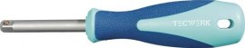 TECWERK Handgriff mit Vierkant 1/4 ″ 2 K-Griff Länge 150 mm