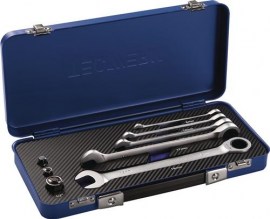 TECWERK Knarrenringmaulschlüsselsatz 8-teilig Schlüsselweiten 8-19 mm gerade
