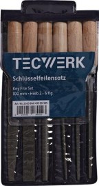 TECWERK Schlüsselfeilensatz Länge 100 mm Hieb 2