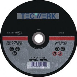 TECWERK Trennscheibe Stahl Bohrung 22,23 mm