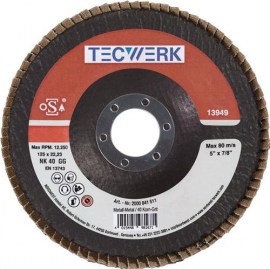 TECWERK Fächerscheibe Stahl/Holz Normalkorund