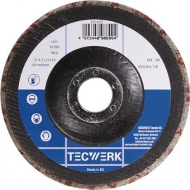 TECWERK Vlies-Kompaktscheibe Ø 125 mm Bohrungs-Ø 22,23 mm Super Finish