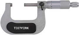 TECWERK Bügelmessschraube DIN 863/1 Spindel-Ø 6,5 mm
