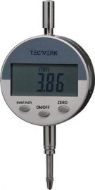 TECWERK Messuhr 12,5 mm Ablesung mm 0,01 digital