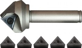 TECWERK Fasenfräserset TCGX Nenn-Ø 25 mm Schaft-Ø 12 mm 6-teilig vernickelt mit 5x WSP TCGX 163504 PMK40