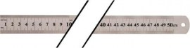 TECWERK Stahlmaßstab Länge 500 mm rostfreier Stahl Teilung B = mm/1/2 mm