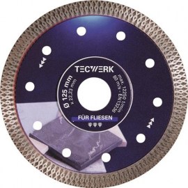TECWERK Diamanttrennscheibe FLIESEN PRO X Segmenthöhe 10 mm Segmentstärke 1,4 mm