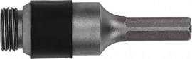 TECWERK Diamantbohrkrone Adapter HEX passend für Bohrfutter 13 mm Länge 87 mm Schaft-Ø 25 mm für Bohrungs-Ø 1/2 BSP (M)