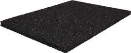 Bautenschutzmatte schwarz Granulatgummi ohne Gewebeeinlage