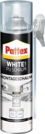PATTEX 1K-Montageschaum White Line PUW50 500 ml B2 weiß mit Einweghandschuhen Dose