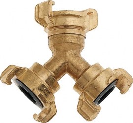 GEKA Abzweigstück plus Messing Schlauchgröße 9,5-38 mm